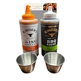 Gourmet Wing Sauce Variety Pack – Buttery Buffalo & Bourbon Apple BBQ with...