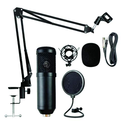 Cadina Tecnet Kit Microfone Estúdio Bm800 Pop Filter Aranha Braço Articulado
