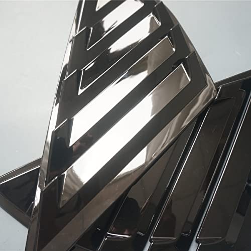 Ziwen 2X Sport Style Gloss Black Quarter Window Scoops Louvers For Ford Fusion Mondeo 2013-2021 (Gloss Black) #TOP2