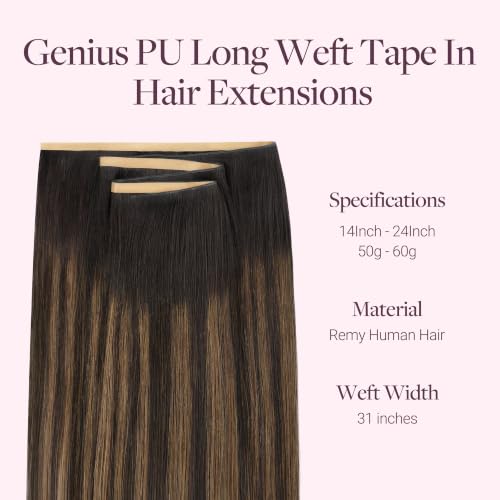 Image of GOO GOO Tape In Weft Hair Extensions, Invisible Genius Weft Home DIY