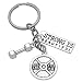 Art Attack Silvertone Strong Is Beautiful Workout Weight Plate Barbell Dumbbell Exercise Bag Charm Keychain Key Chain Ring Pendants