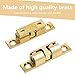 Uenhoy 10 Pcs Solid Brass Cabinet Door Catch, Dual Ball Tension Latch 2