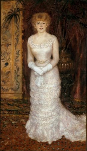 Cuadro de Renoir Jeanne Samary pintura en lienzo para decorar las paredes de la oficina moderna
