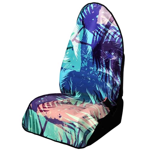 Image of Universal Car Seat Cover with Non-Slip Back Hawaii Style - Portable Auto Seat Cushion Fit for Cars Truck SUV Seats - Waterproof Carseat Protector Great for Dog or Kid Outdoor Sport Activities
