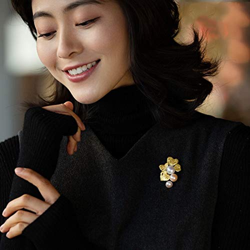 Broche écharpe en soie pour pulls et cardigans de bureau chic - 4
