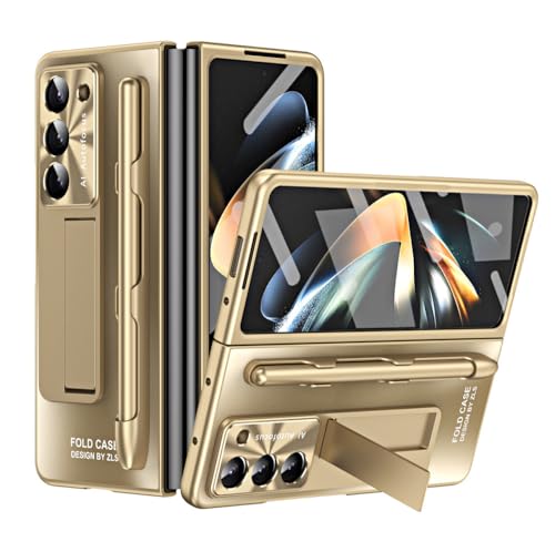 Coque Galaxy Z Fold 5 de luxe en placage intégral or et mat