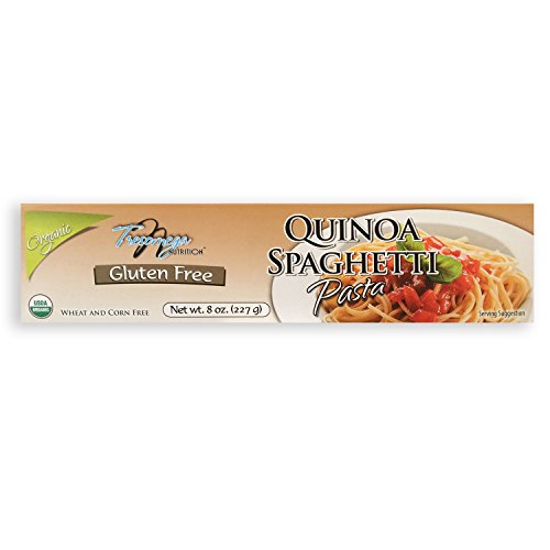 Tresomega Nutrition Organic Quinoa Pasta, Spaghetti, 8 Ounce