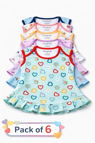 Image of Tinchuk Baby Girl's A-Line Mini Dress(Pack of 6)