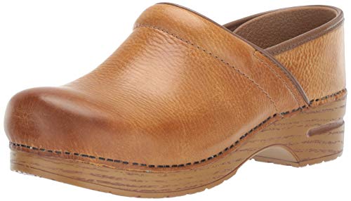 Dansko Women's Professional Honey Distressed Clog 5.5-6 Wide US