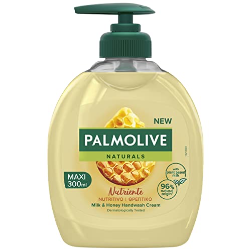 Palmolive Naturals Almond & Milk Jabón Líquido con Leche y Miel, Nutritivo, 300 ml