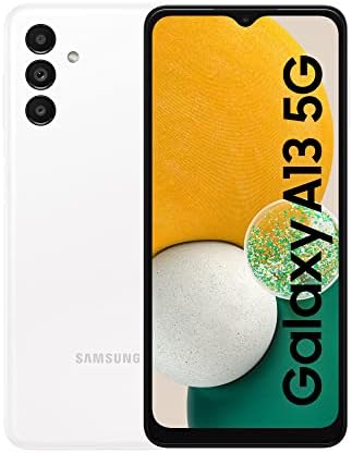 Samsung Galaxy A13 5G Mobile Phone SIM Free Android Smartphone 64 GB White 3 Year Warranty