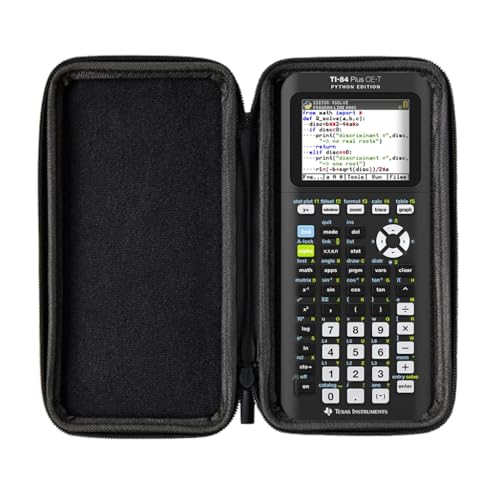 TI-84 Plus CE-T Python Edition inklusive Schutztasche von WYNGS in Schwarz - Basic Set