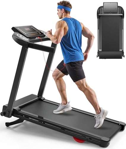 Image of CIIHI Treadmill with 18% Auto Incline - 350 LBS Capacity Foldable Treadmill with Incline and App - Walking Running Machine for Home