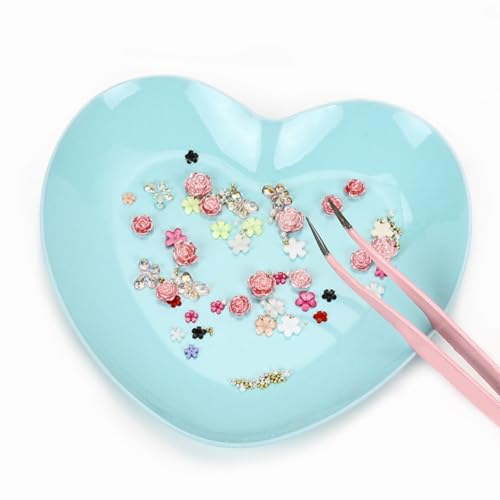 GBSTORE 2 Paletas en Forma de Corazón para Arte de Uñas miniatura 2