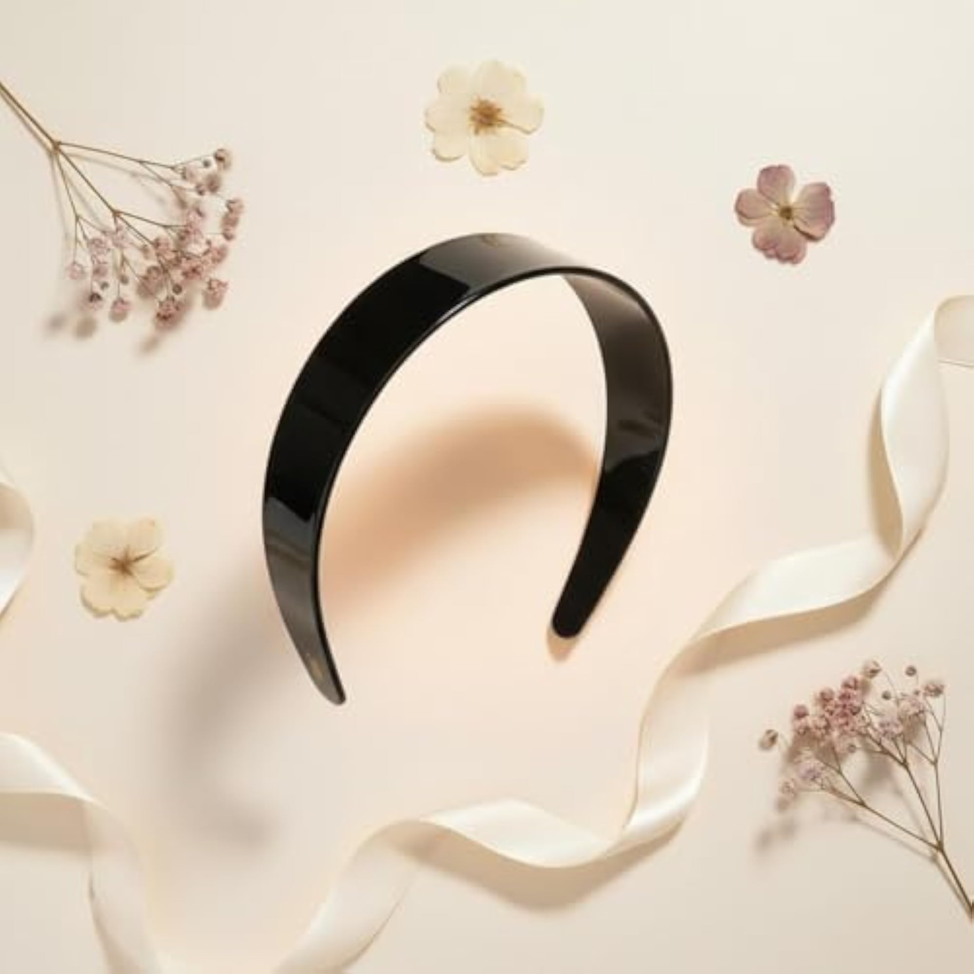 6pc Fashionable Wide Tortoiseshell Hair Clip Set, Glossy Finish