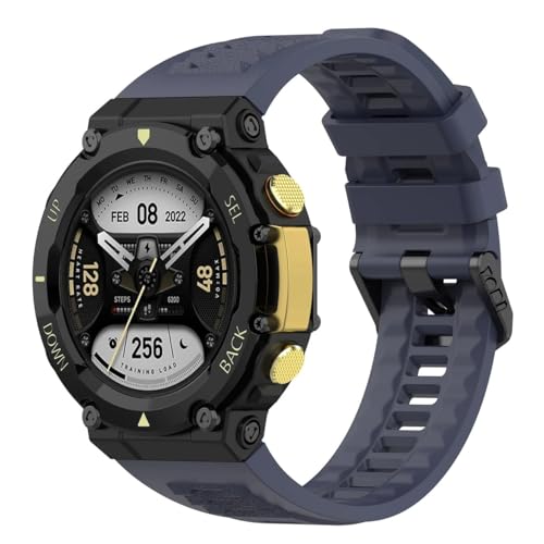 Image of YODI Strap Band Compatible with Amazfit T-Rex 2 Smartwatch Only Soft Silicone | Nylon | Chain | Leather Watch Straps with Installation Adjuster Tool For Amazfit TRex 2