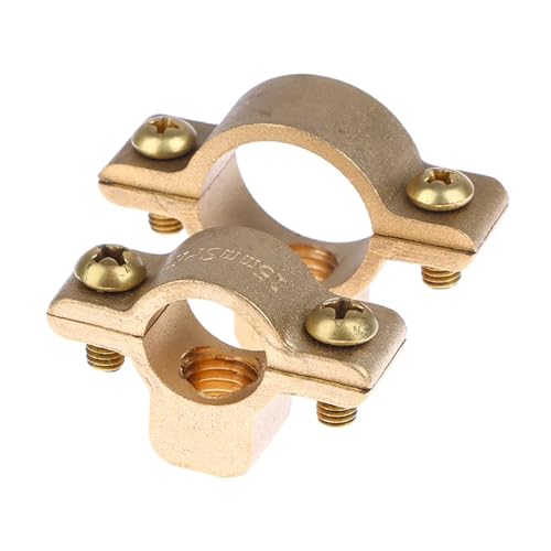 1 PCS 15/22/28/35/40mm Fit OD Tube Brass M10 Pipe Clamp Bracket Support Hanger Fixed Plumbing Water(A (13-15mm))