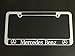 Mercedes-Benz license plate carbon fiber chrome text, INCLUDES DECAL!