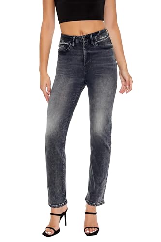 Forever 21 Women's Curvy High-Rise Straight Jeans2