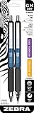 Zebra Pen G-350 and M-350 Retractable Gel Pen/Mechanical Pencil Set, Premium Blue Metal Barrel,...