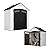 Suncast Vista 7' x 4' Outdoor Storage Shed with Pad-Lockable Double Doors and IllumiVent System, All-Weather Shed for Yard Storage, Brown