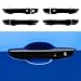 Thenice for 10th gen Civic ABS Door Handle Cover Exterior Decoration Super Cool Special Design Trims for Honda Civic 2016 2017 2018 2019 2020-Black