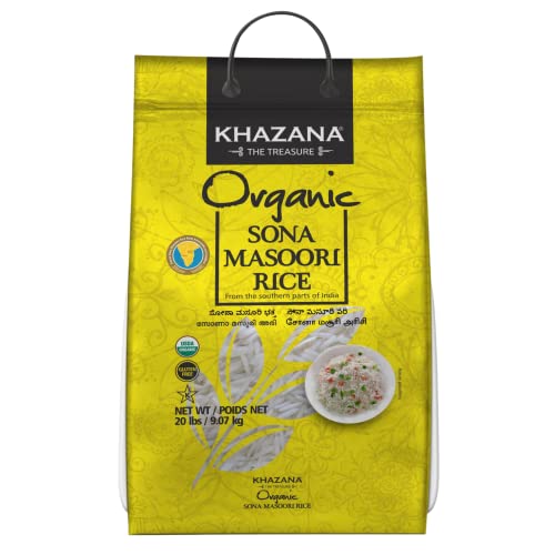 Organic Sona Masoori Rice by Khazana