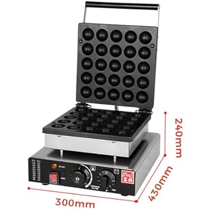 Mini Dutch Pancake Maker, 1750 W Kommerzieller Dutch Pancake Maker, Kommerzielle Elektrische Antihaft-Pfannkuchenmaschine, 25 Runde Pfannkuchen, 50–300 ℃ Muffin-Waffeleisen Zum Backen Von Crepes – Bild 6