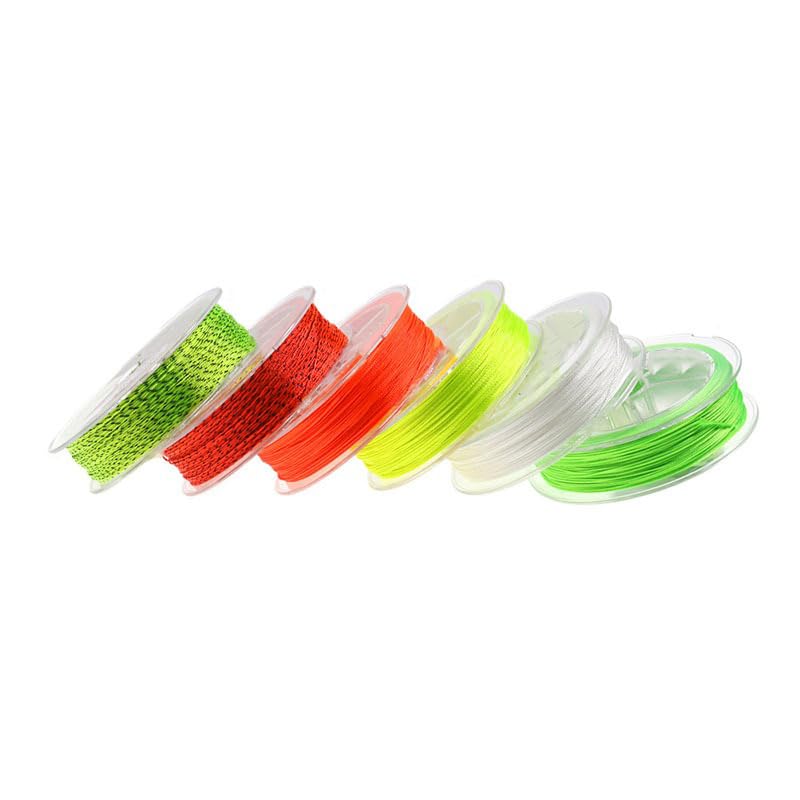 Set de 6 líneas de respaldo para pesca 50M 20LB/30LB miniatura 6