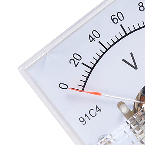 Image of uxcell DC 0-100V Analog Panel Voltage Gauge Volt Meter 91C4 2.5% Error