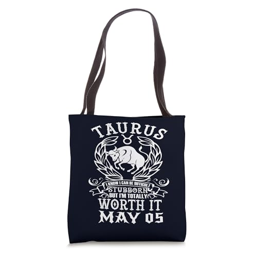 Taurus Zodiac May 05 Astrology Horoscope Birthday Party Tote Bag