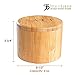 Totally Bamboo Salt Cellar – Wooden Salt Box with Magnetic Lid for Countertop Storage, 6 oz Capacity