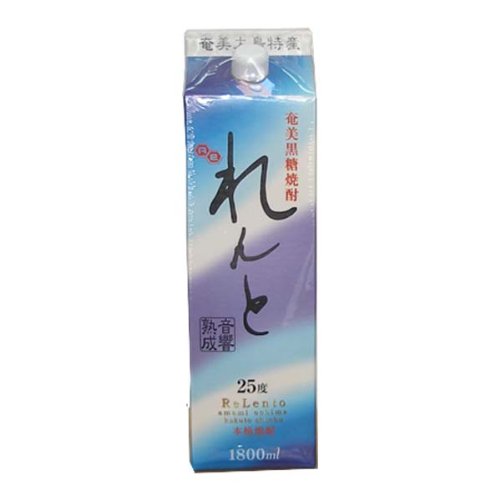 Amazon.co.jp: 奄美黒糖焼酎 れんと 1800ml 紙パック 6本 里の曙 3年