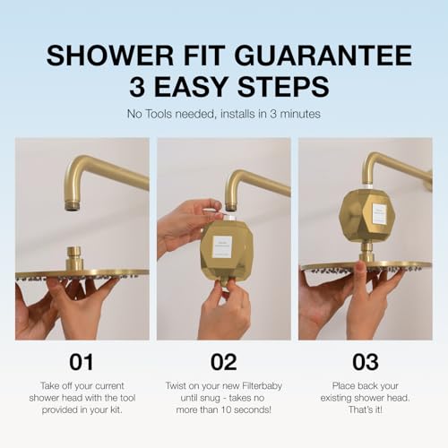 Image of Filterbaby Diamond Shower Filter for Skin & Hair, Reduces Chlorine
