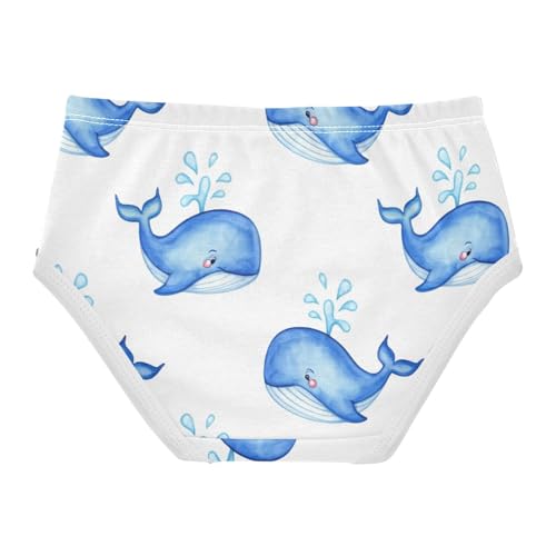 Cotton Toddler Underwear Custom Cute Whale Sea Fish Little Girl Panties Fancy Kids Undies Briefs 2t2
