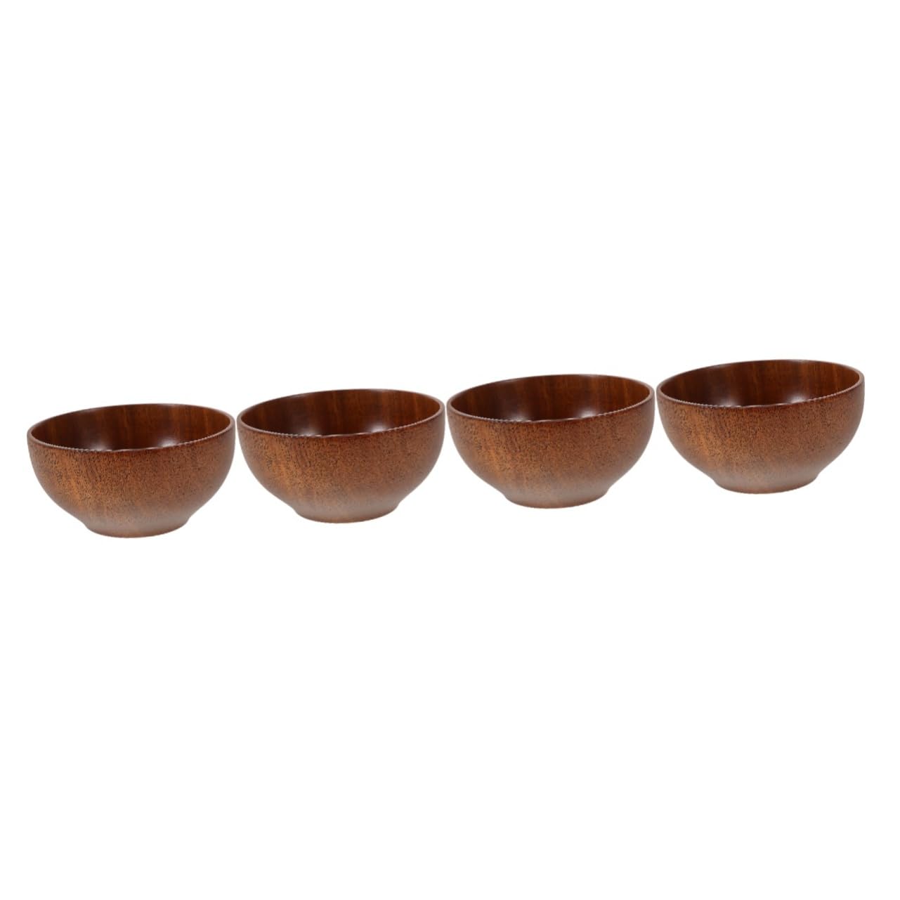 Cabilock 4 Uds Ensaladera Ensaladera Frutero De Madera Frutero Para Encimera De Cocina Cuencos Para Servir Fruteros Cuenco De Madera Para Servir Cuencos Para Cocina Cuenco De