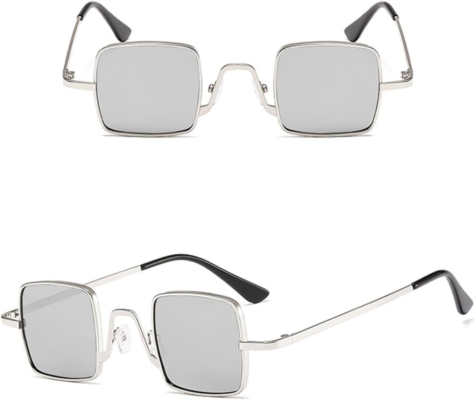 Box Metal Men's and Women's Sunglasses Punk Glasses UV400 Eyewear