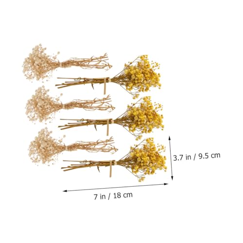 6 Flores artificiales secas mini ramos decorativos miniatura 7