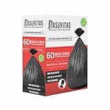 Basuritas | 60 Bolsas de Basura Extra Jumbo de 84 x 110 cm
