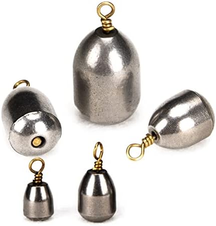 DFsucces 20 PCS Fishing Weights Outdoor Fishing Sinkers Weight Set with Storage Box 5 Sizes for Saltwater Sea Fishing