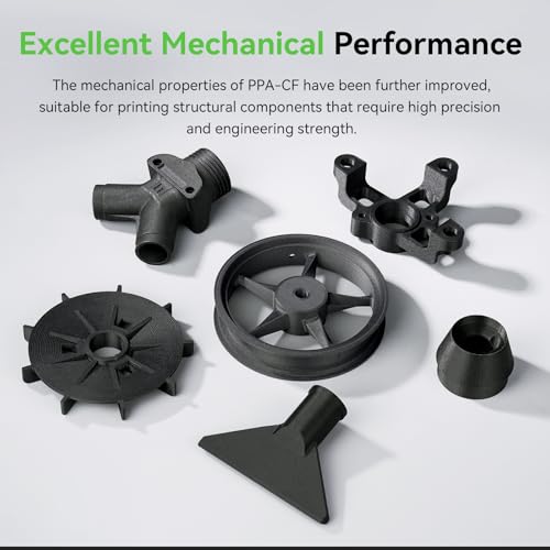 Image of Creality PPA-CF 3D Printer Filament, 1kg, High-Performance Nylon with 15% Carbon Fiber, Black