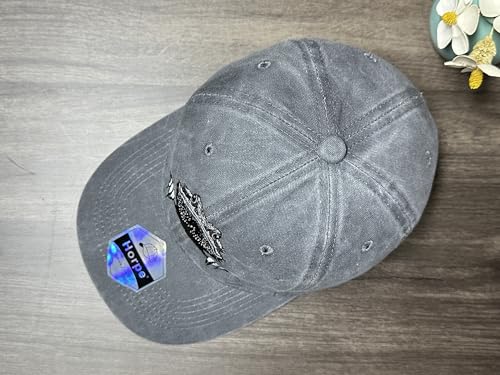 Image of Embroidered Animal Hat Gift for Men Women, Adjustable Baseball Cap | Animal Lover Collection, Casual Outdoor Wear, Breathable Cotton Fabric, Adjustable Buckle Closure
