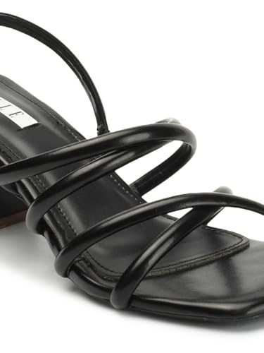 Image of ELLE Women's Strappy Block Heel Slingback Fashion Sandals