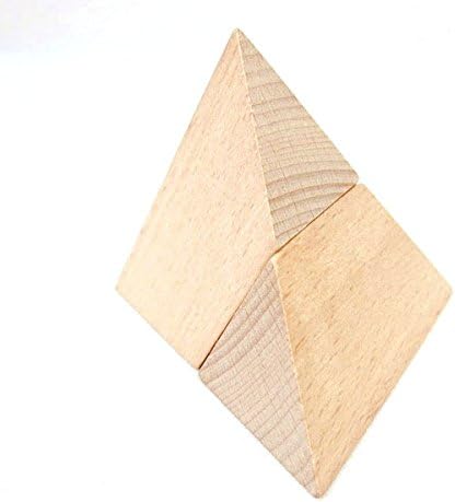 StarMall Wooden Puzzling Pyramid Kongming Lock Brain Teaser Puzzles for Kid