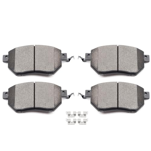 Image of cciyu D969 Brake Pads w /Hardware Front Disc Brake Pad Set | Fit For INFINITI For FX35,For FX45,For Nissan For Altima,For Maxima,For Murano