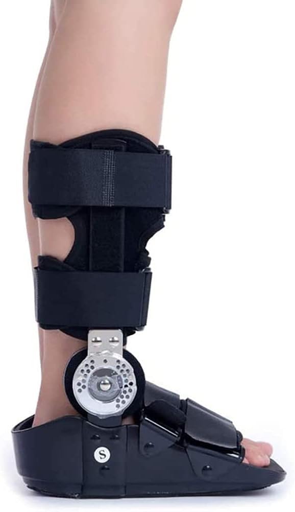 Buty ortopedyczne na złamanie kostki, stałe buty ortopedyczne na kostkę dla mężczyzn i kobiet, obuwie medyczne ze stałym stabilizatorem stawu skokowego i zerwanym ścięgnem Achillesa,(Small)