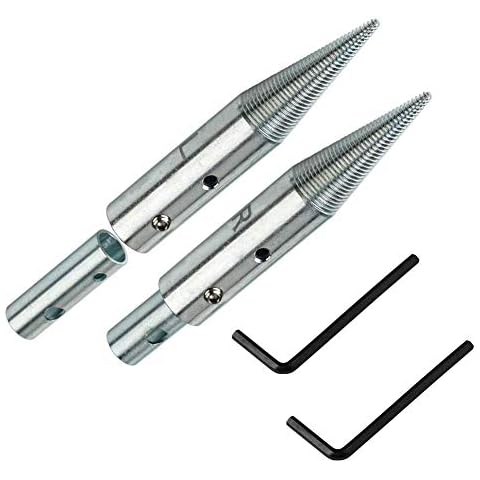 1/2" & 5/8" Tapered Spindle Adapter Threaded for Buffing Polishing Wheel for Bench Grinder Left and Right - 1 Pair Cover