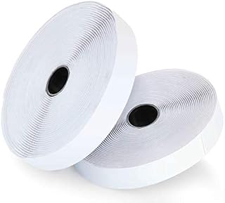 10M Self Adhesive Hook and Loop Strip Tape Set Absofine Sticky Back Fastening Tape