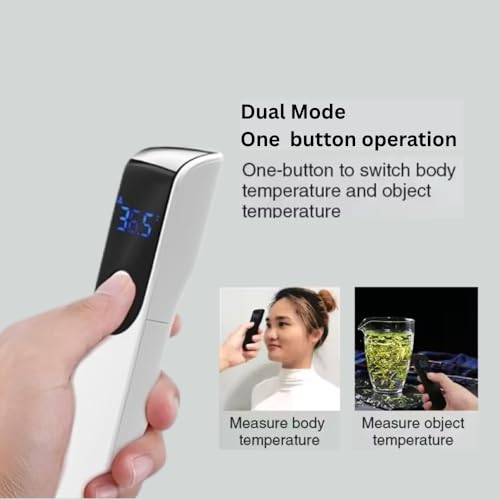Image of B-Arm Digital Infrared Thermometer with 1 Sec Quick Read (White)|Contactless Thermometer with Dual Modes, C /F conversion, LED Display| Forehead Thermometer for Babies & Adults with Colour Indication
