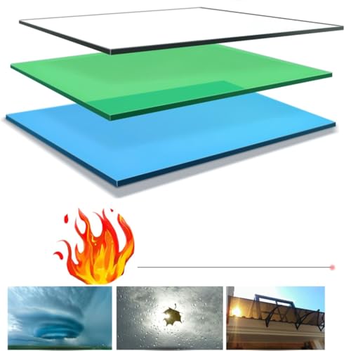 Auvent de porte d'insonorisation en polycarbonate transparent noir